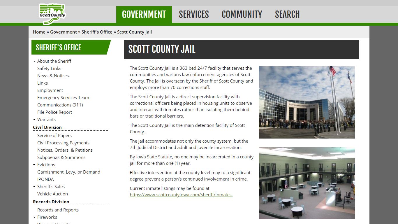 Scott County Jail | Scott County, Iowa